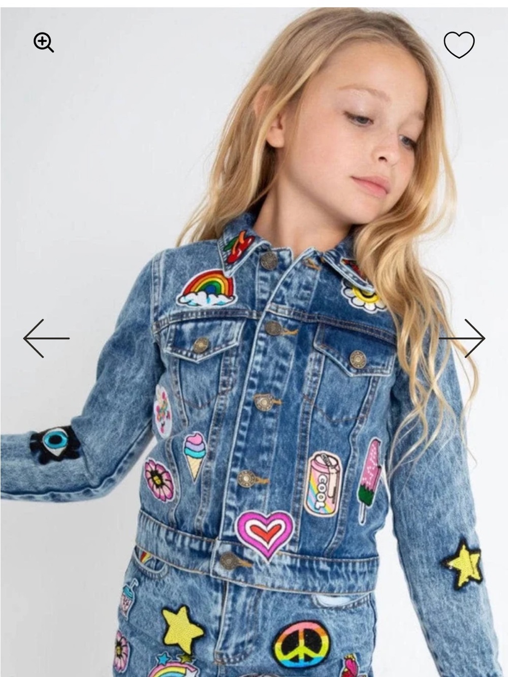 LOLA AND THE BOYS - ALL ABOUT THE PATCH CROP DENIM JACKET